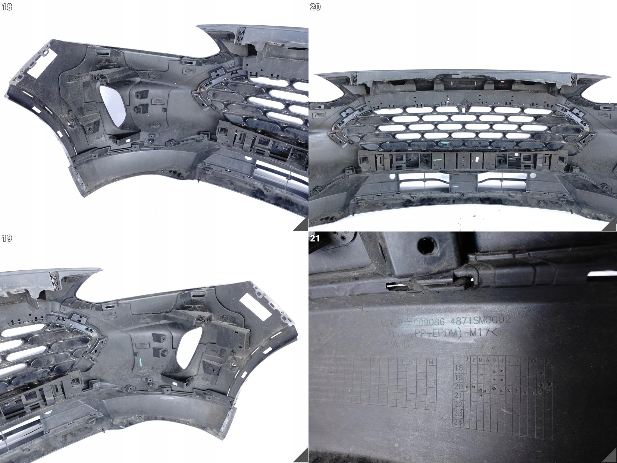 FORD KUGA III MK3 TITANIUM 19-24 bumper front + grill intake SPOILER (6xPDC)