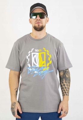 Tričko Diil Laur Gang šedožluté