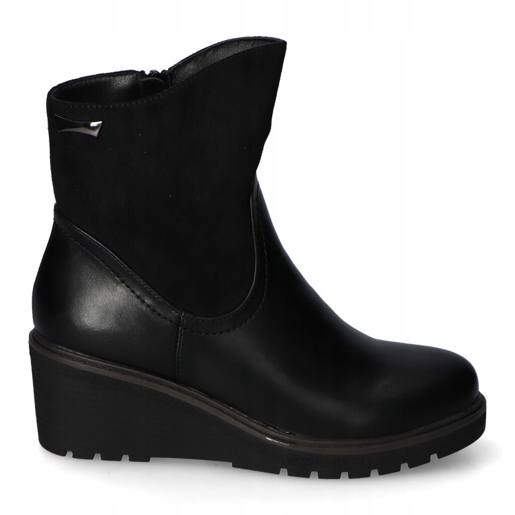 Kotníkové Boty na klínku M.Daszyński MR2510-4 Černé 37