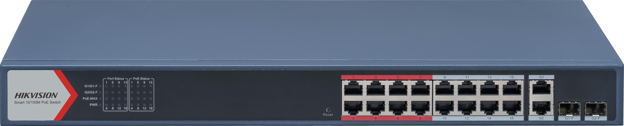 Switch Poe Hikvision DS-3E1318P-EI(B) LinkVu (aw)