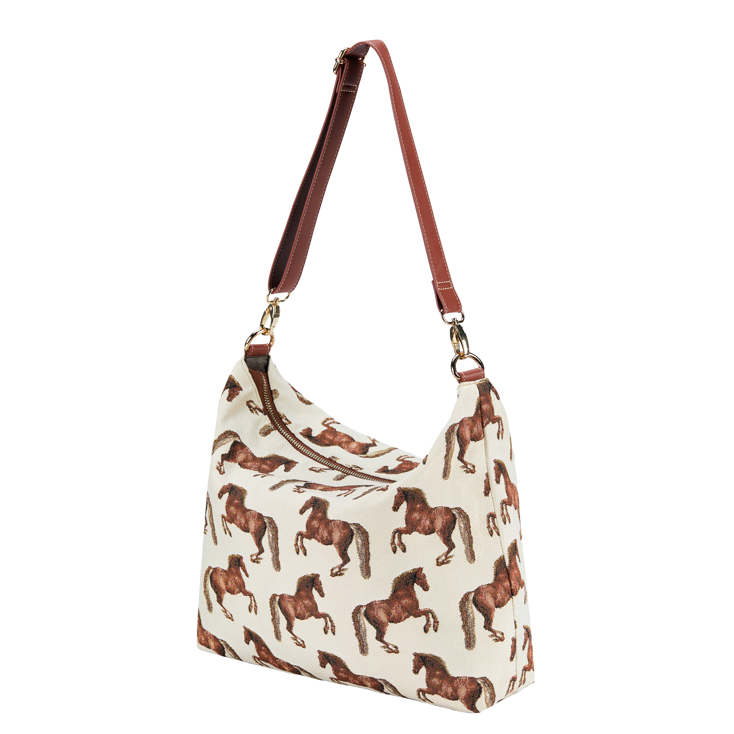 Gobelínová taška přes rameno Signare s koňmi z kolekce Whistlejacket
