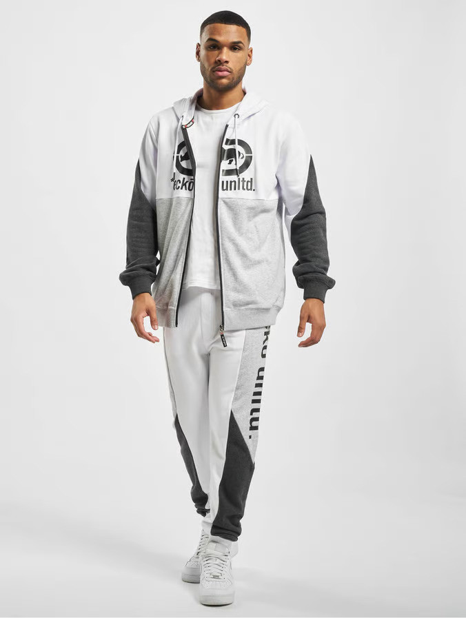 Ecko Unltd. souprava pánská Big Logo Sweatsuit Grey melange/White/Anthracit