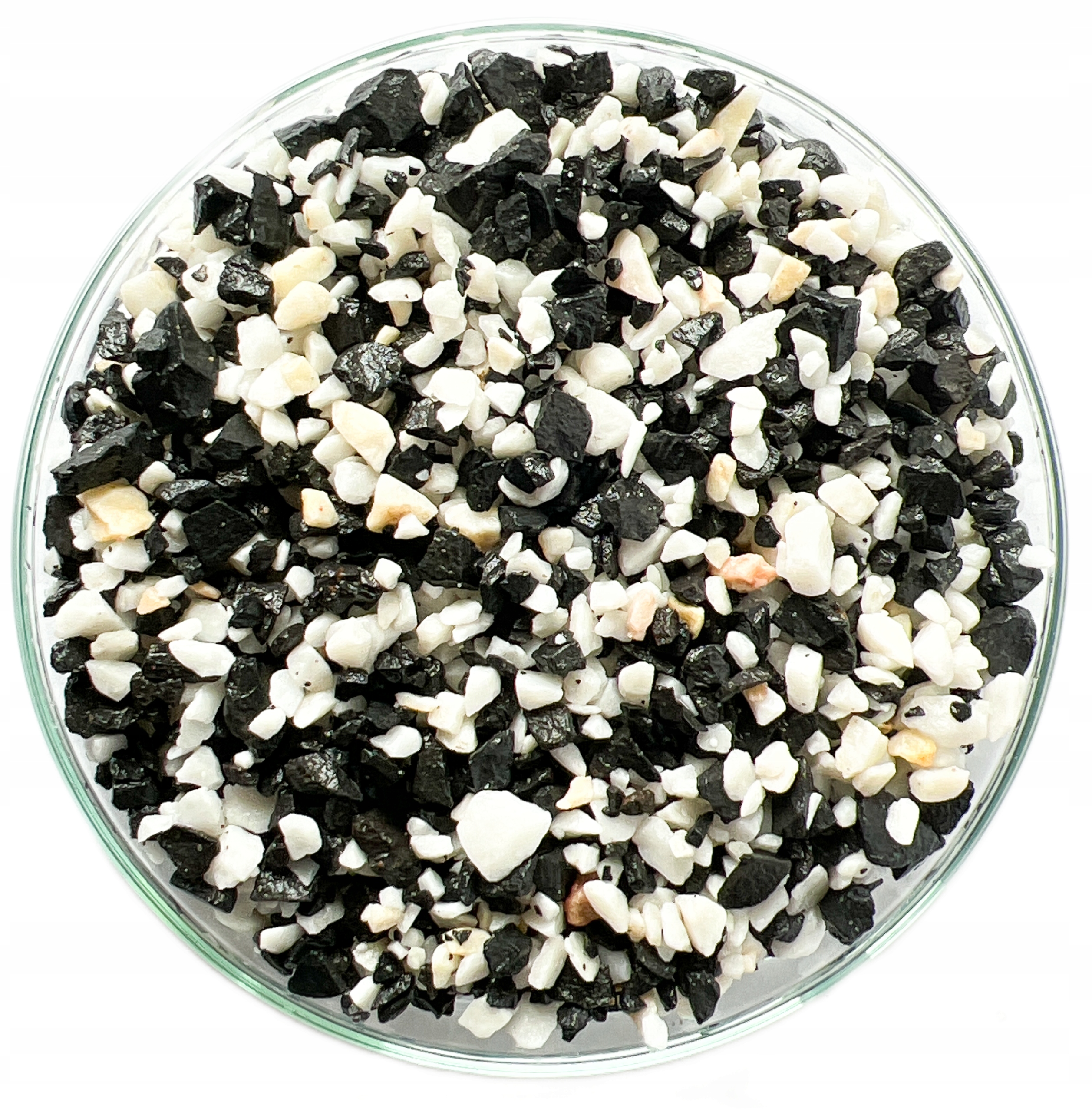 Levně Stelivo Do Akvária Štěrk Bílo Černé 2-4 mm 30 Kg