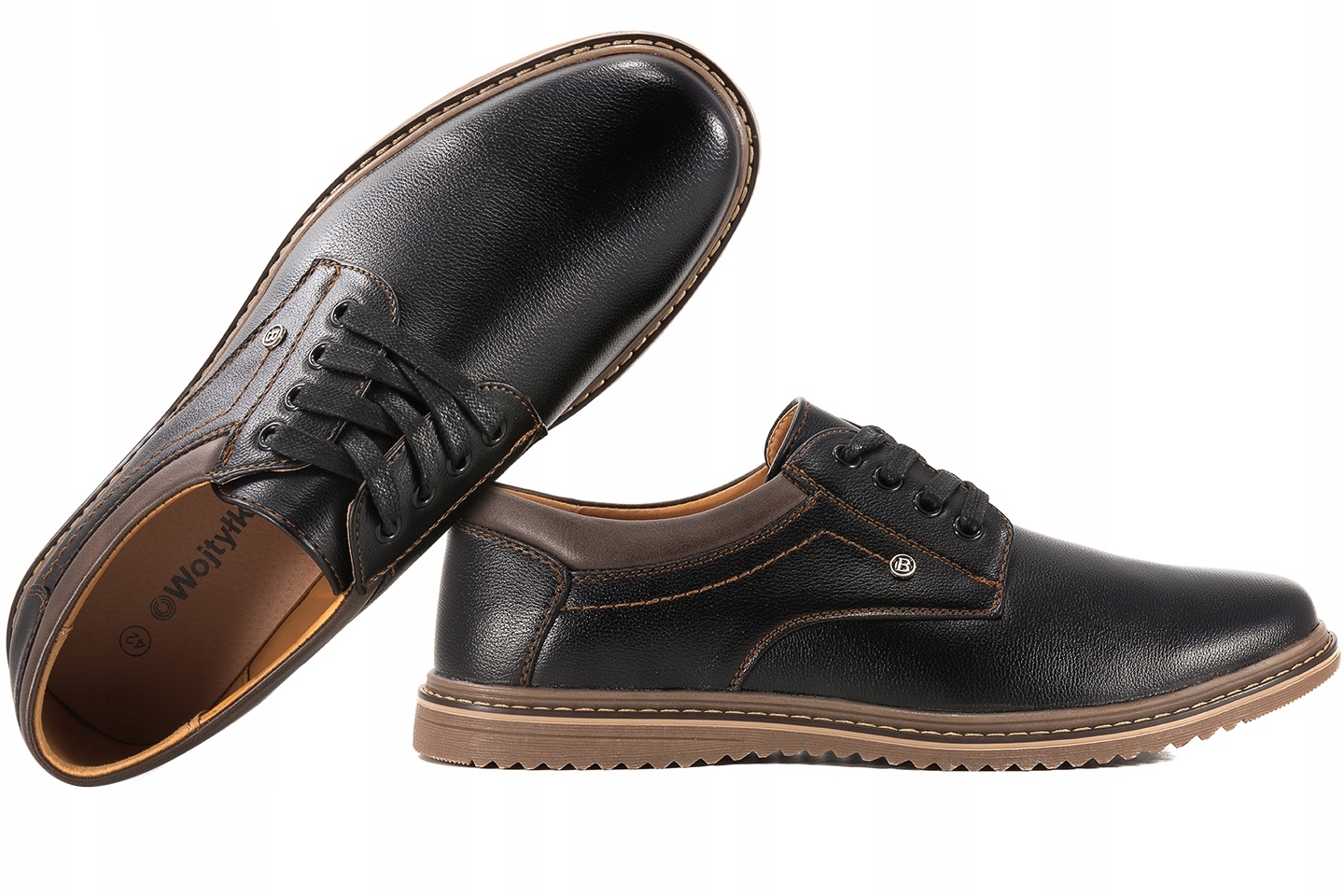 Wojtyłko 8W24372C Pánské Návštěvní Polobotky Casual černé