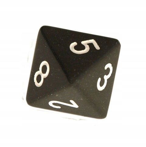 

Kość Rpg K8 kostka do gry czarna