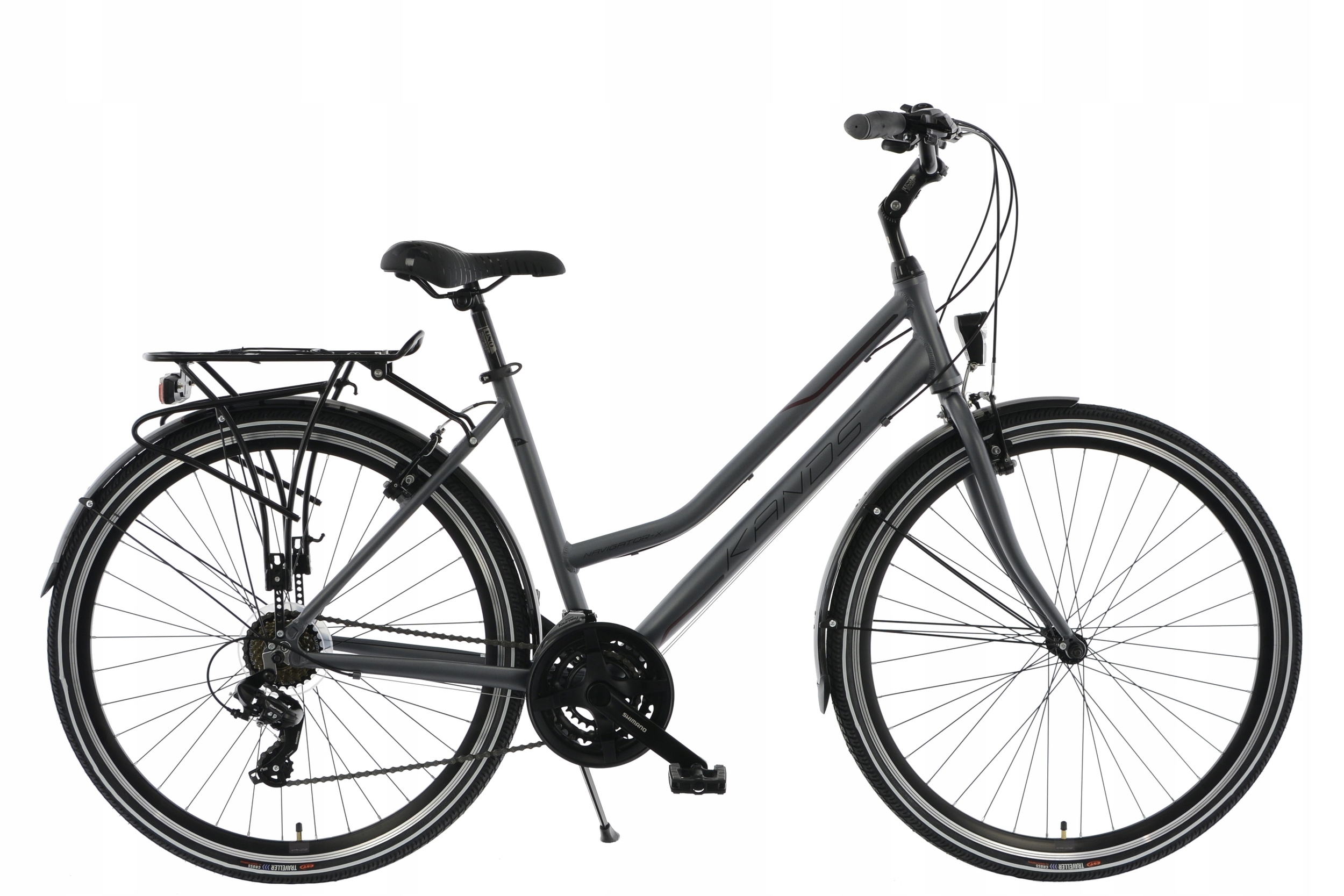 Rower trekkingowy Kands 28 Navigator D 17 grafitowy rama 17 cali 28 " szary