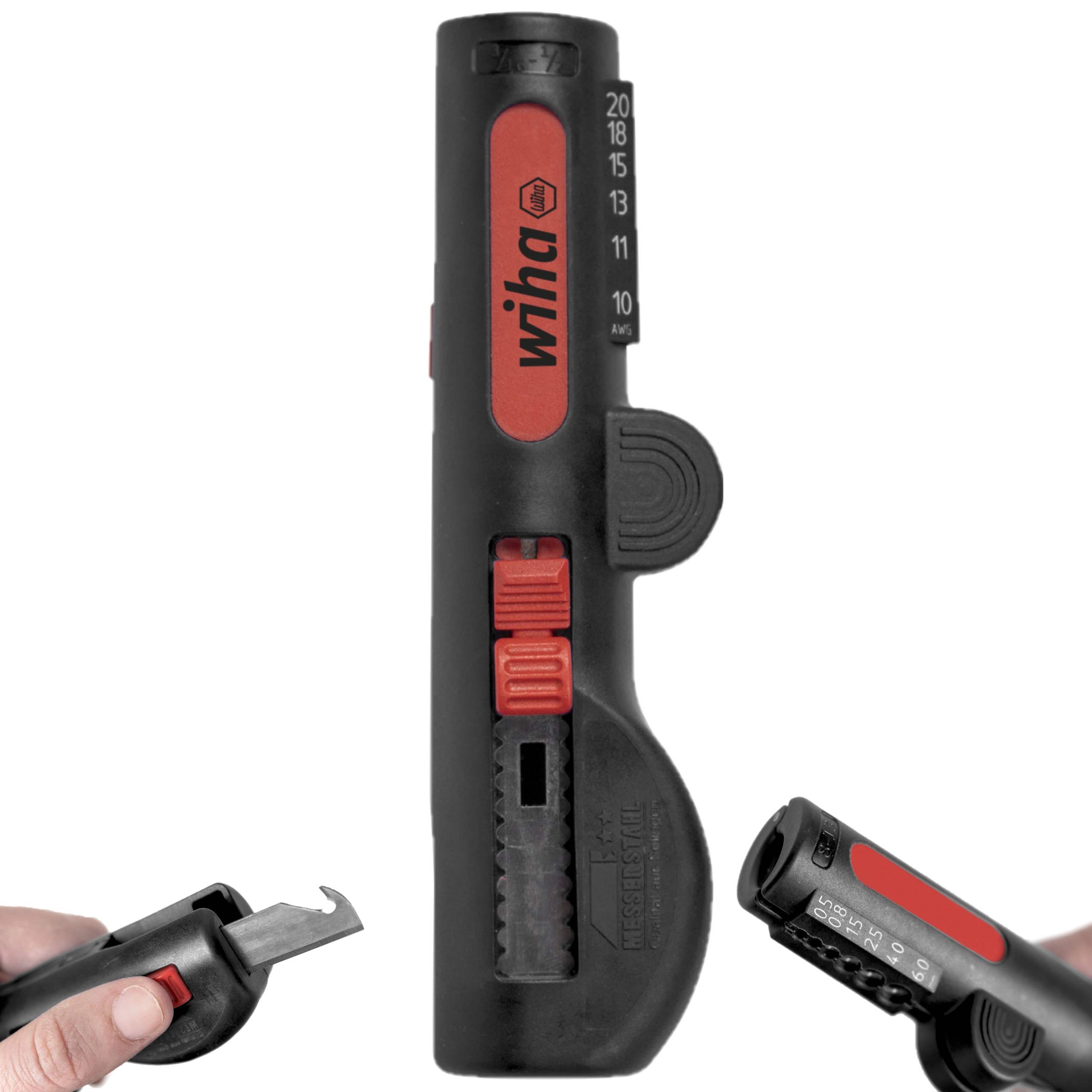 Wiha 44242 Stahovák Multifunkční Nástroj Nůž Pro Odstraňování Izolace 8-13