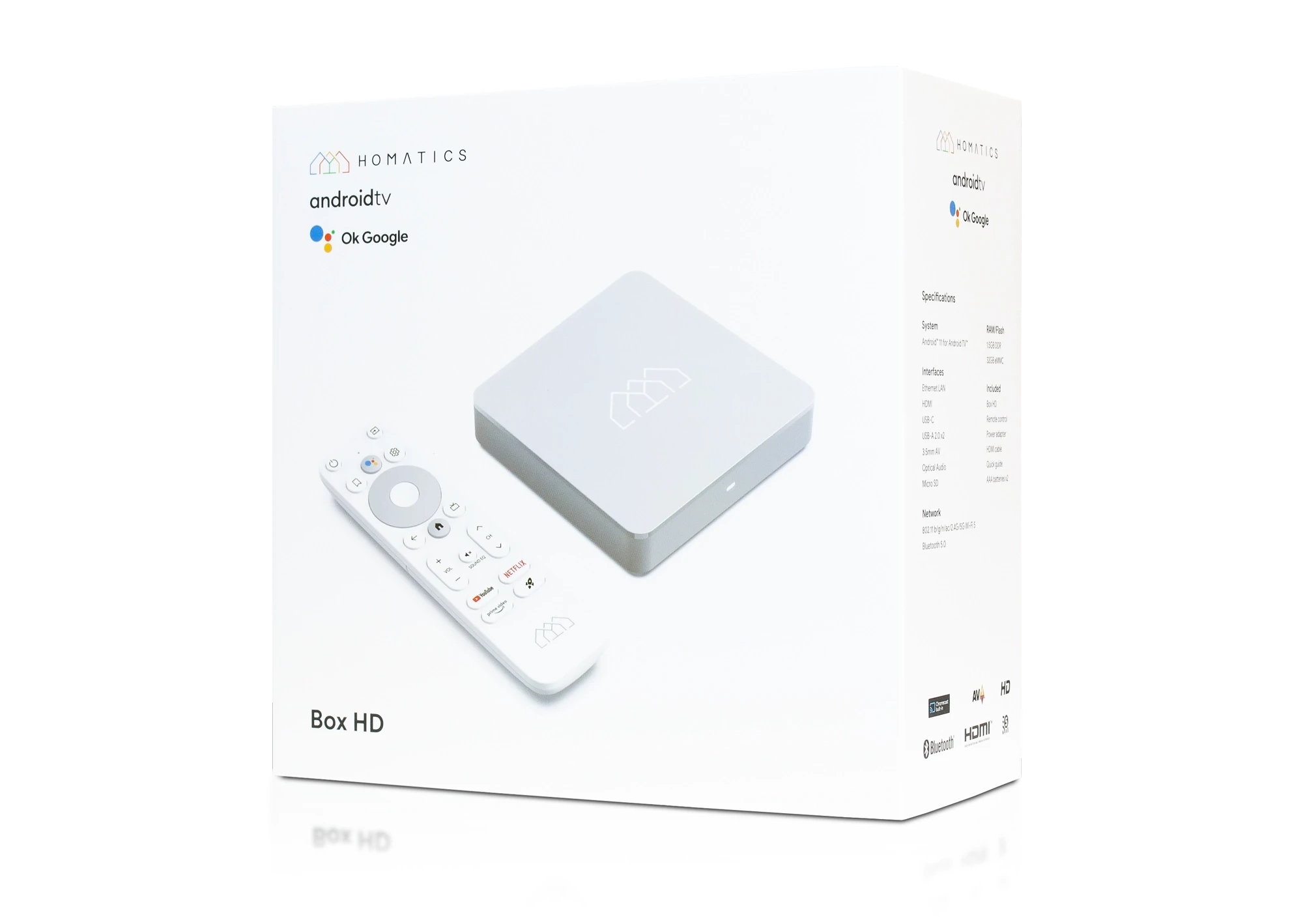 Smart Homatics Box HD Android TV WiFi Netflix Disney EAN (GTIN) 8588003477361