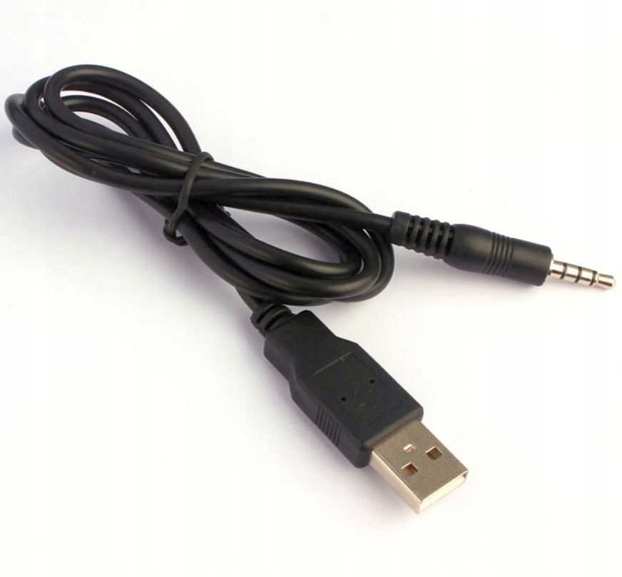 AUX mini Jack 3.5mm na USB 1 metr Kabel Adapter EAN (GTIN) 5903684277438
