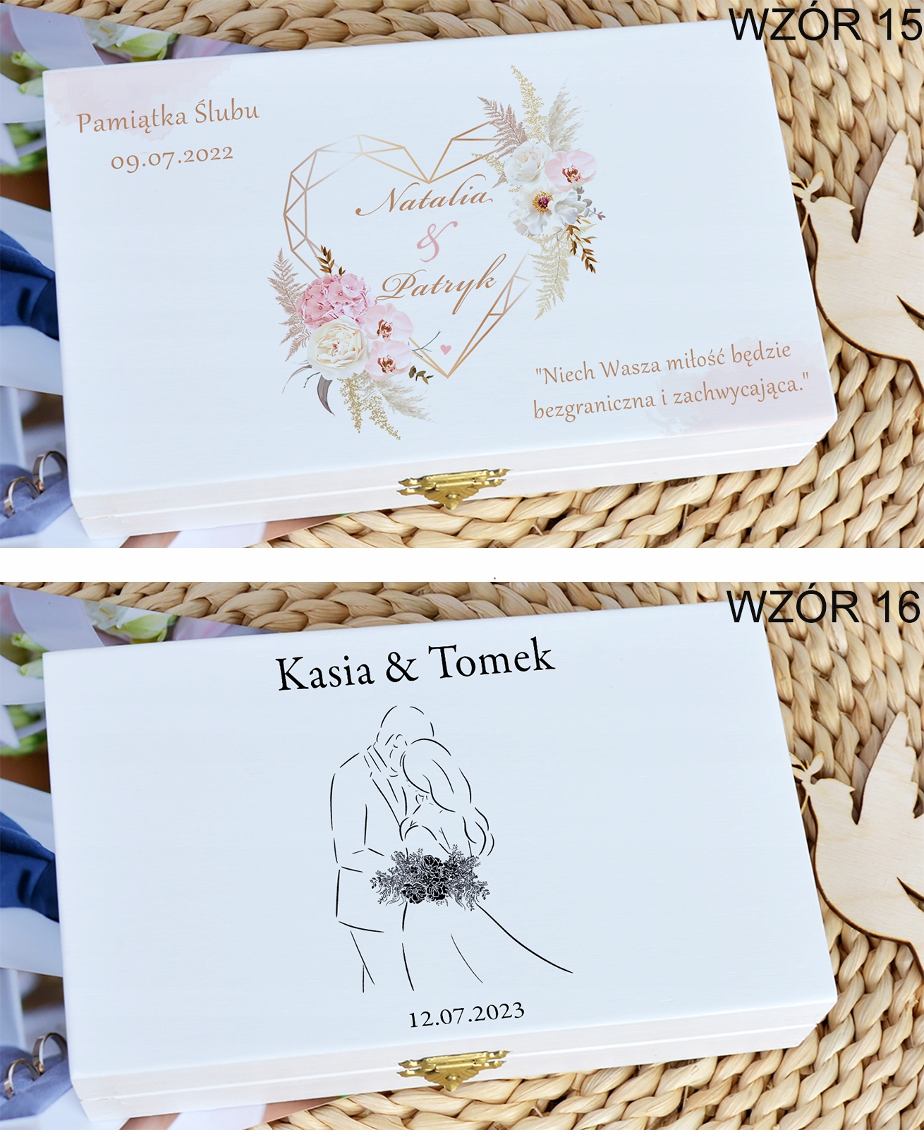 Pudełko na pieniądze prezent na wesele PAMIĄTKA ŚLUB Stan opakowania oryginalne