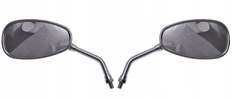 LU00391 - Дзеркала овальний класичний хром M8 P / P CHOPPER CRUISER