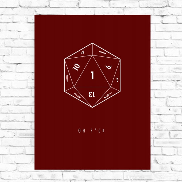 Plakat RPG Oh F*ck 30x40 cm
