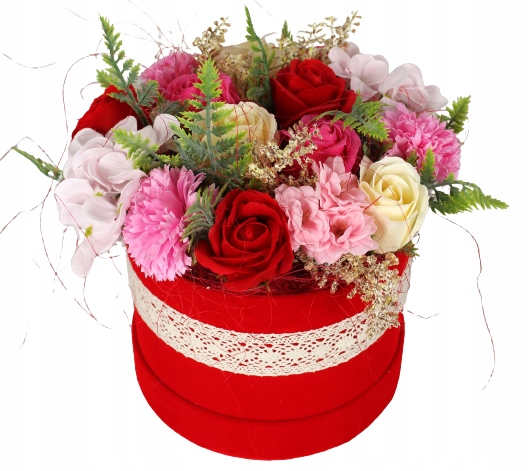 Mýdlové Květiny Dárek Flowerbox Maxflower Velur