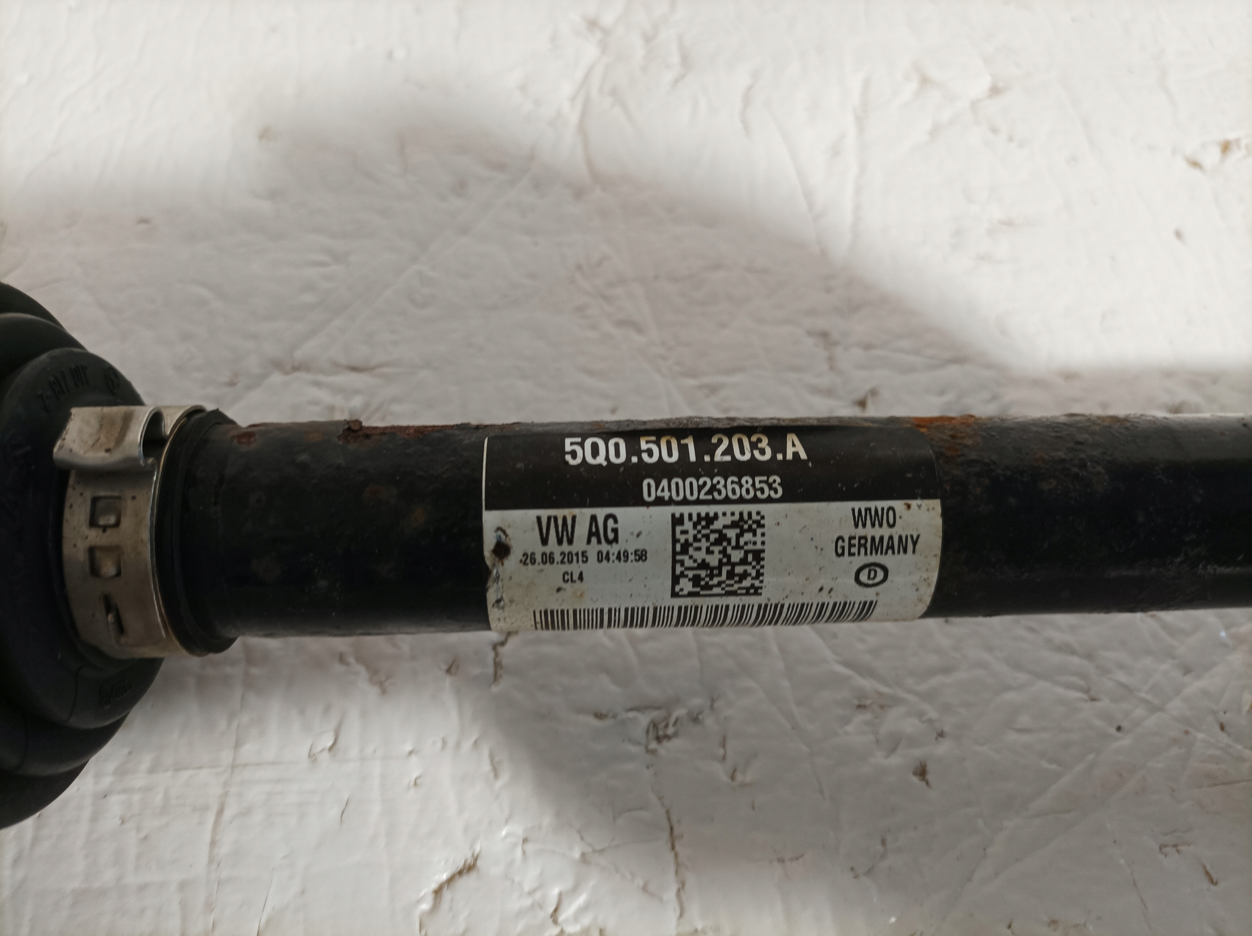 AUDI S3 8V semi-axis left rear part 5Q0501203A