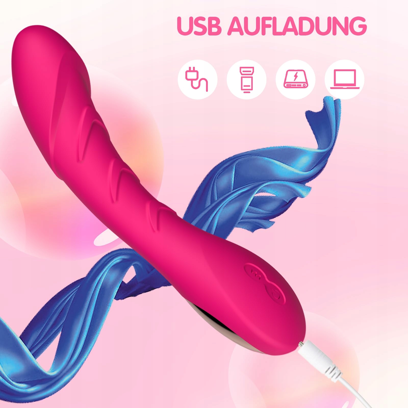 KLASSISCHER G-PUNKT Wibrator Dla Kobiet Cichy Silikonowy Stimulator — miniatura 7
