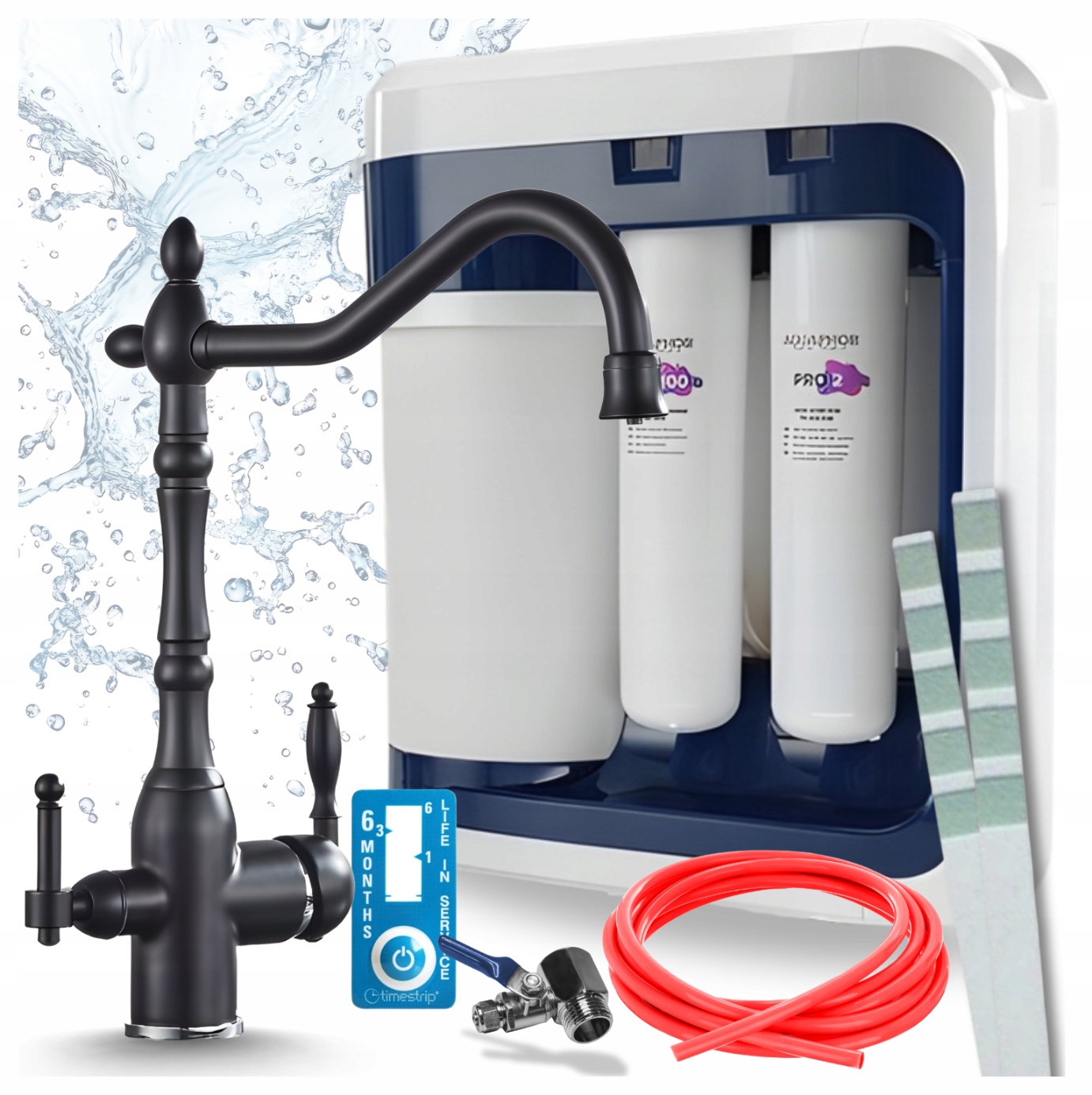Trojcestná Batreia Čierna A Systém Filtrácie Vody V Dome Aquaphor 202S Pro