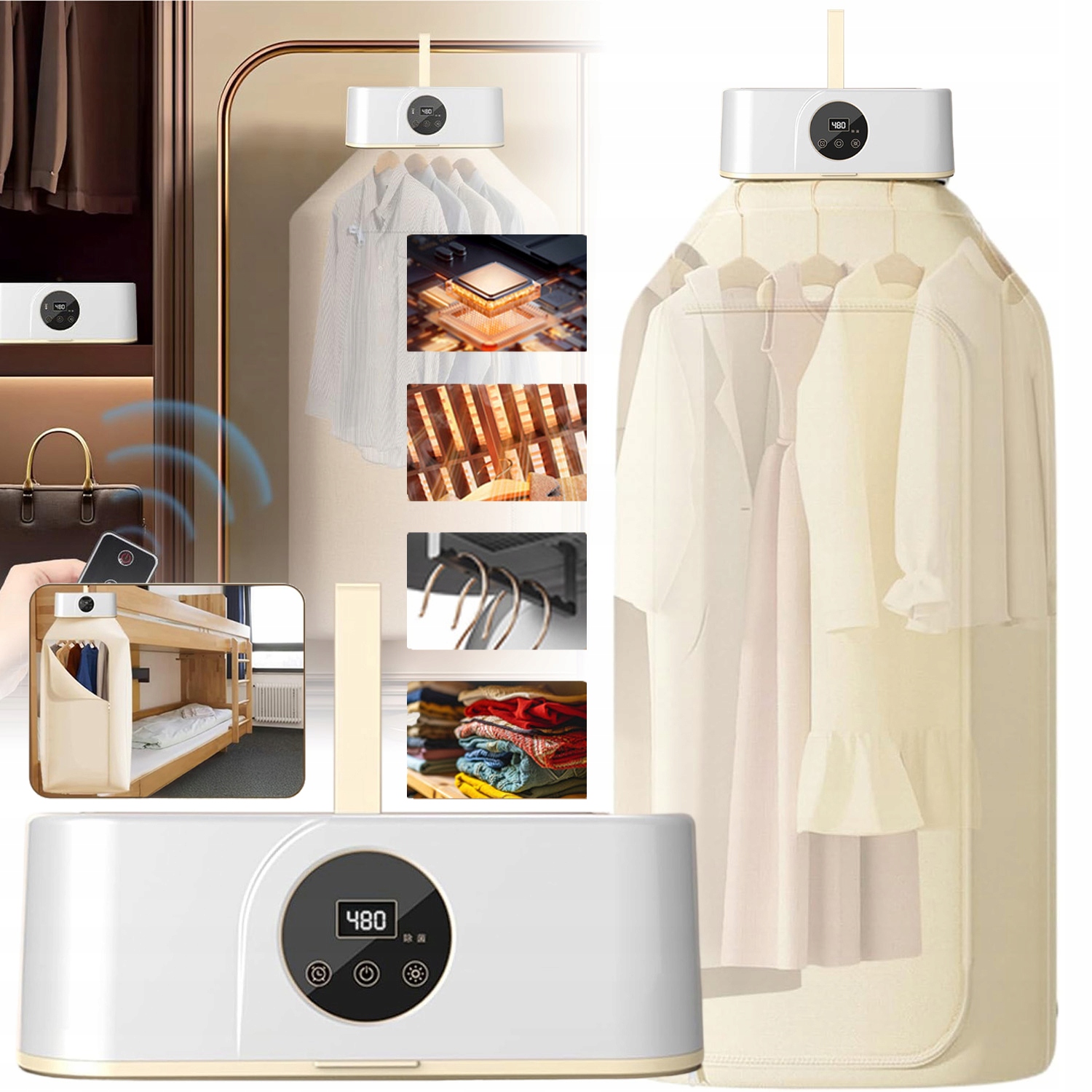 Levně Elektrická Sušák Na Prádlo Sušák Skládací Sušák Přenosná 2 Režimy