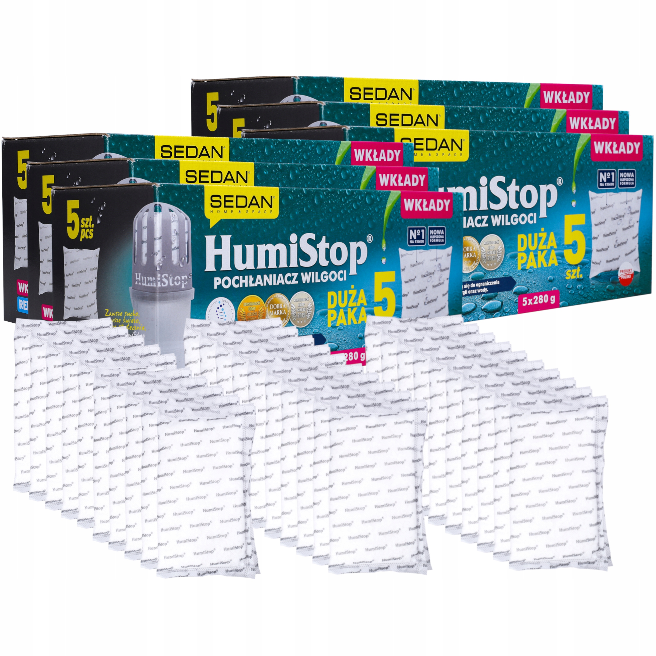 Náplň HumiStop do pohlcovače vlhkosti 280 g bez zápachu 6 kusů