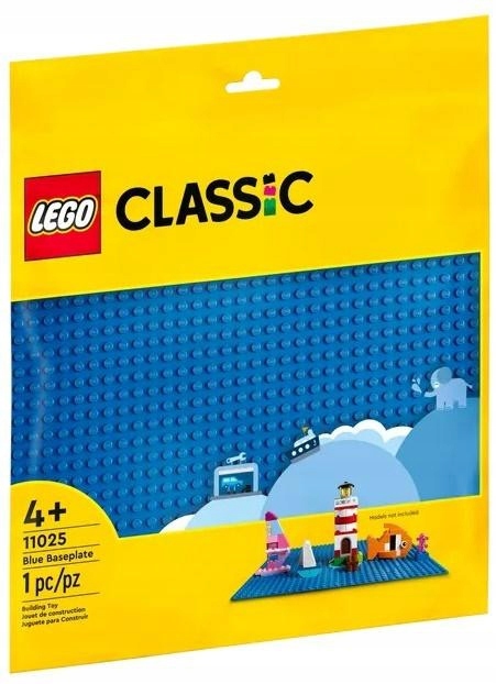 Komplet Kostek pro děti Lego Classic Modrá konstrukční deska