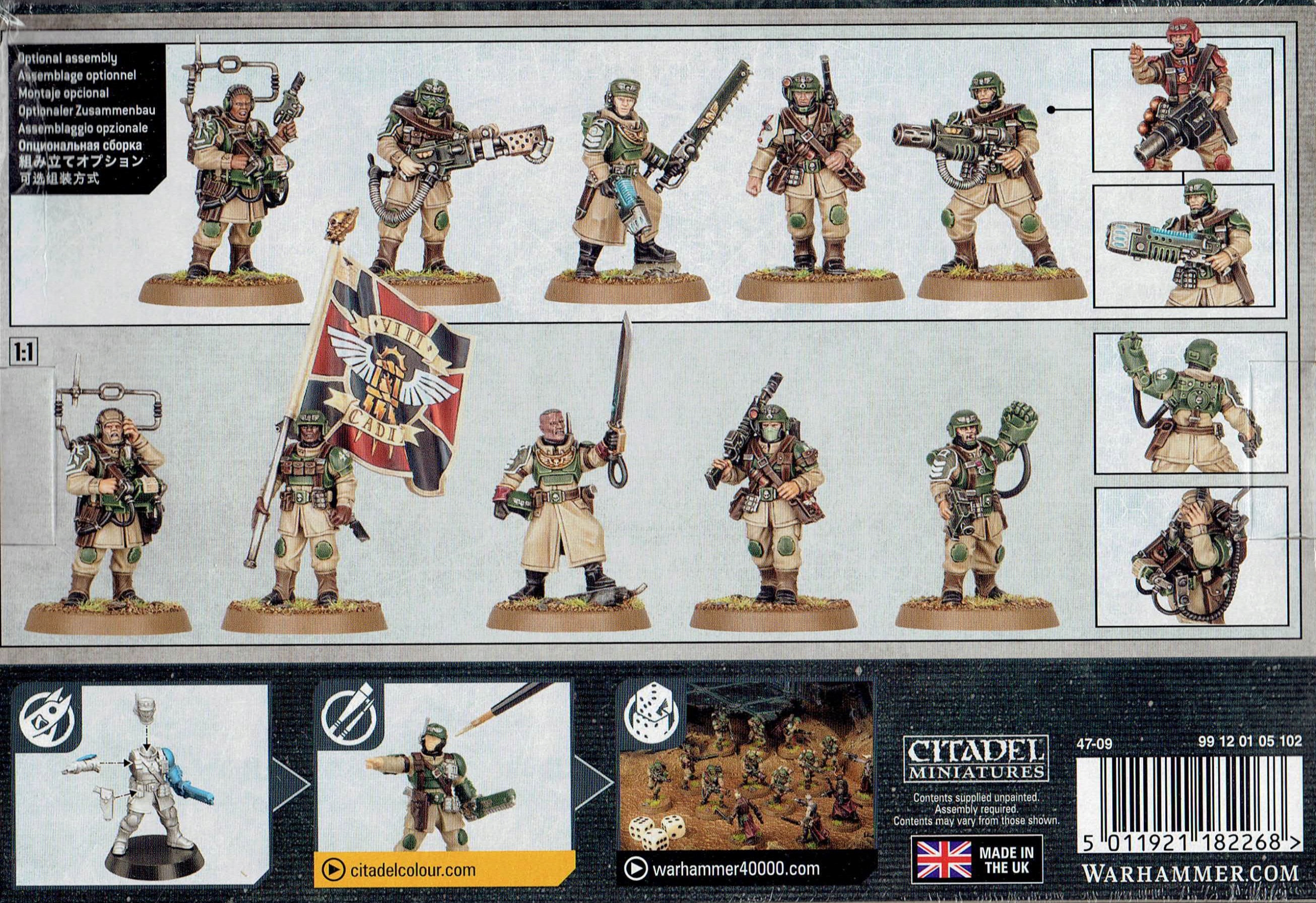 Astra Militarum Cadian Command Squad System Warhammer 40000