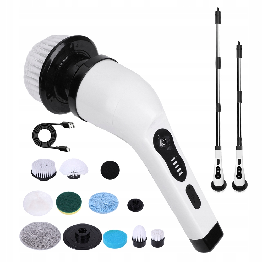 Levně 9v1 Mop Bezdrátový Elektrický Teleskopický Kartáč 2000 mAh 25W premium