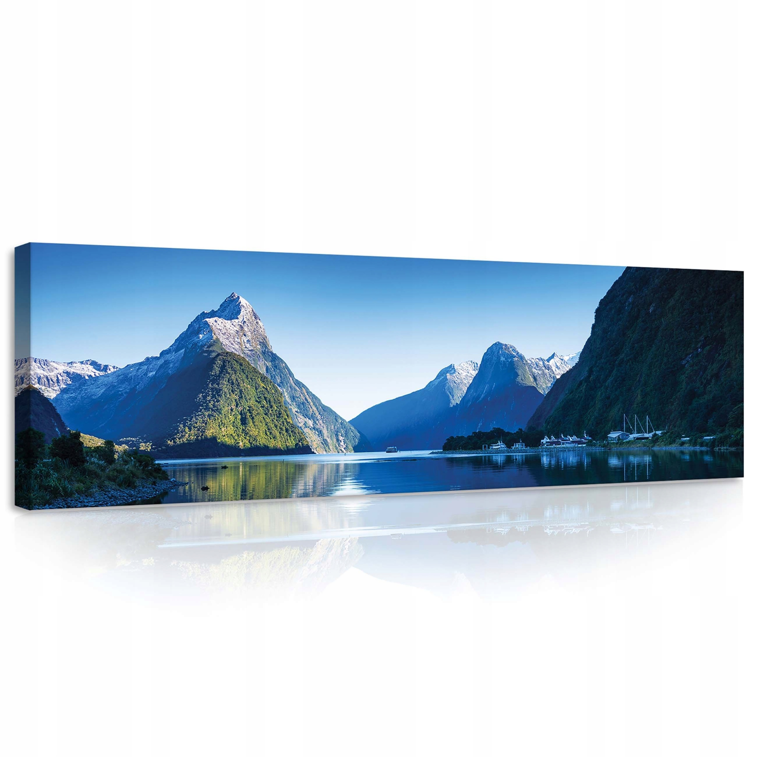 Obraz 145x45 Milford Sound Nový Zéland hory jezero panorama klid
