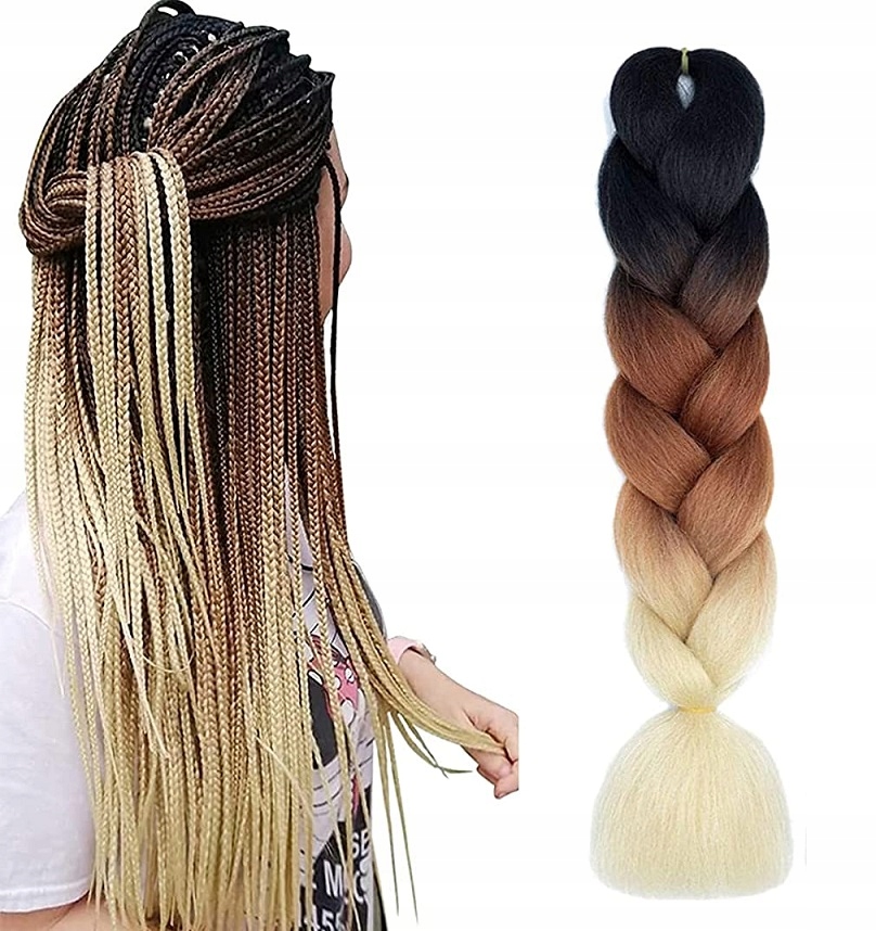 

Włosy Syntetyczne Do Warkoczyków Ombre Blond C15