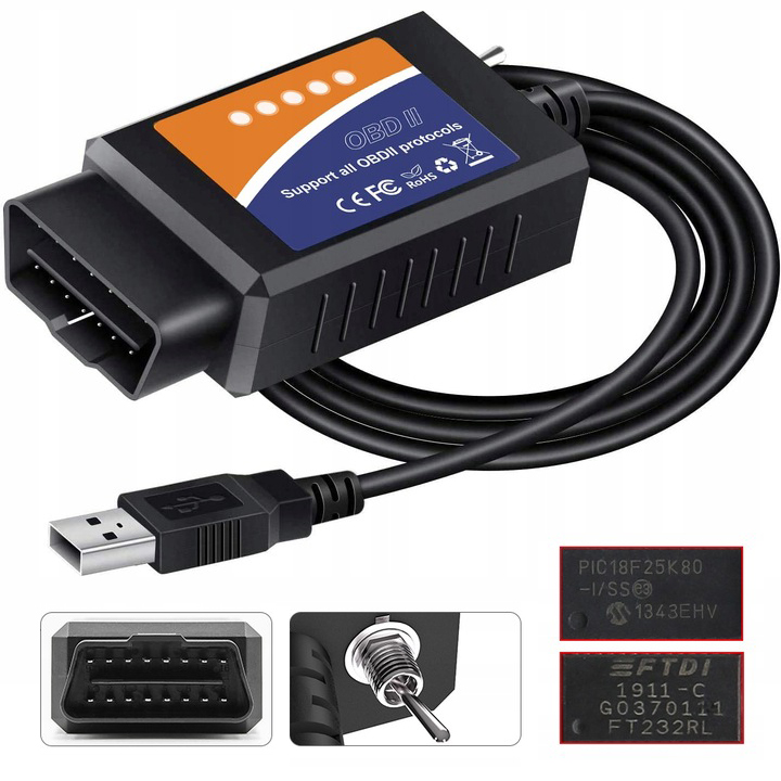 Interfejs Ford FORScan Diagnostyka Kodowanie język ELM327 Hs/ms Can