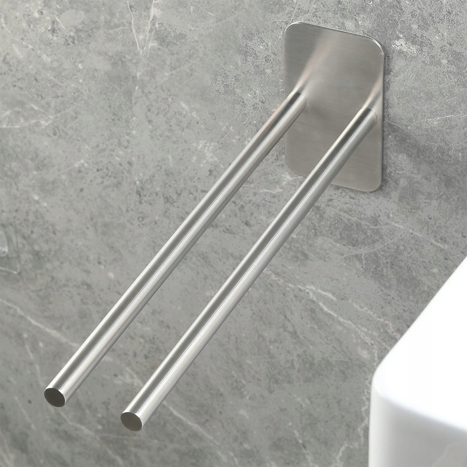 WIESZAK NA RĘCZNIKI W ŁAZIENCE ZE STALI NIERDZEWNEJ UCHWYT ŚCIENNY 38 CM Rodzaj drążek