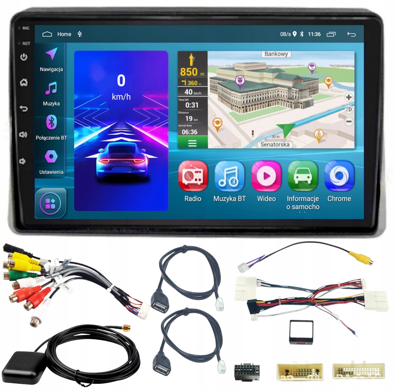 Autorádio Gps Renault Master 2019-2023 Carplay Wifi Usb 2GB 64GB
