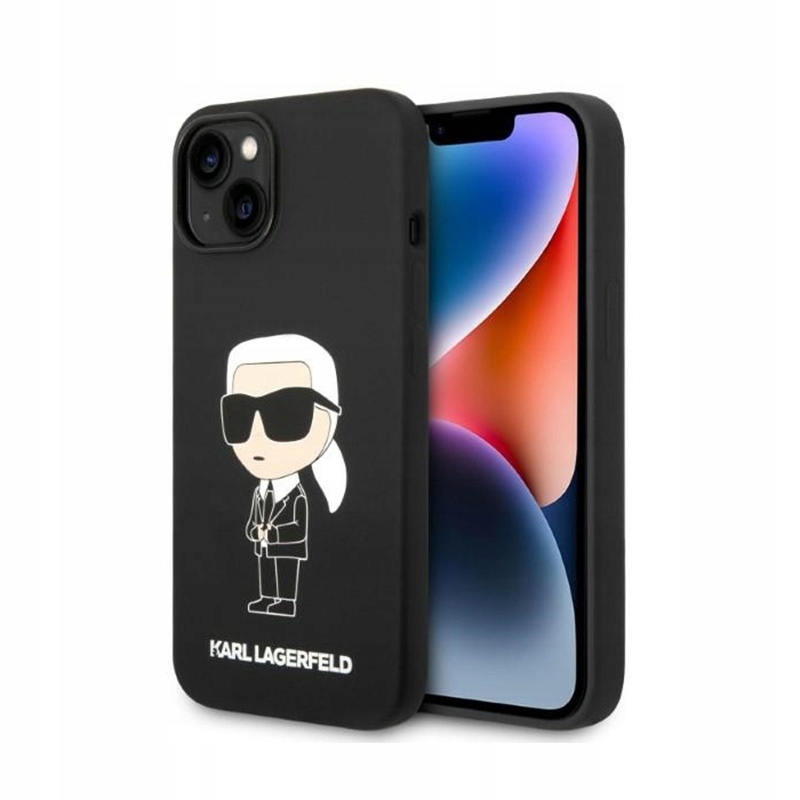 Karl Lagerfeld Silicone Ikonik MagSafe – Pouzdro pro iPhone 15 Plus 14 Plus (čep