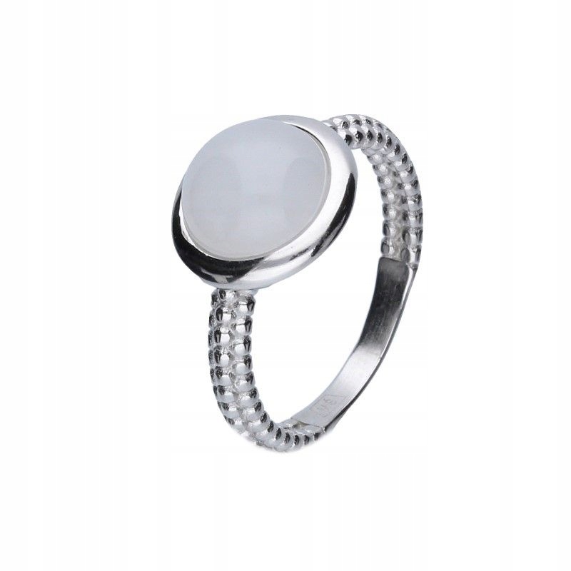 Prstýnek 925 bílý Jadeit, elegantní design, efektní pro maminku 18