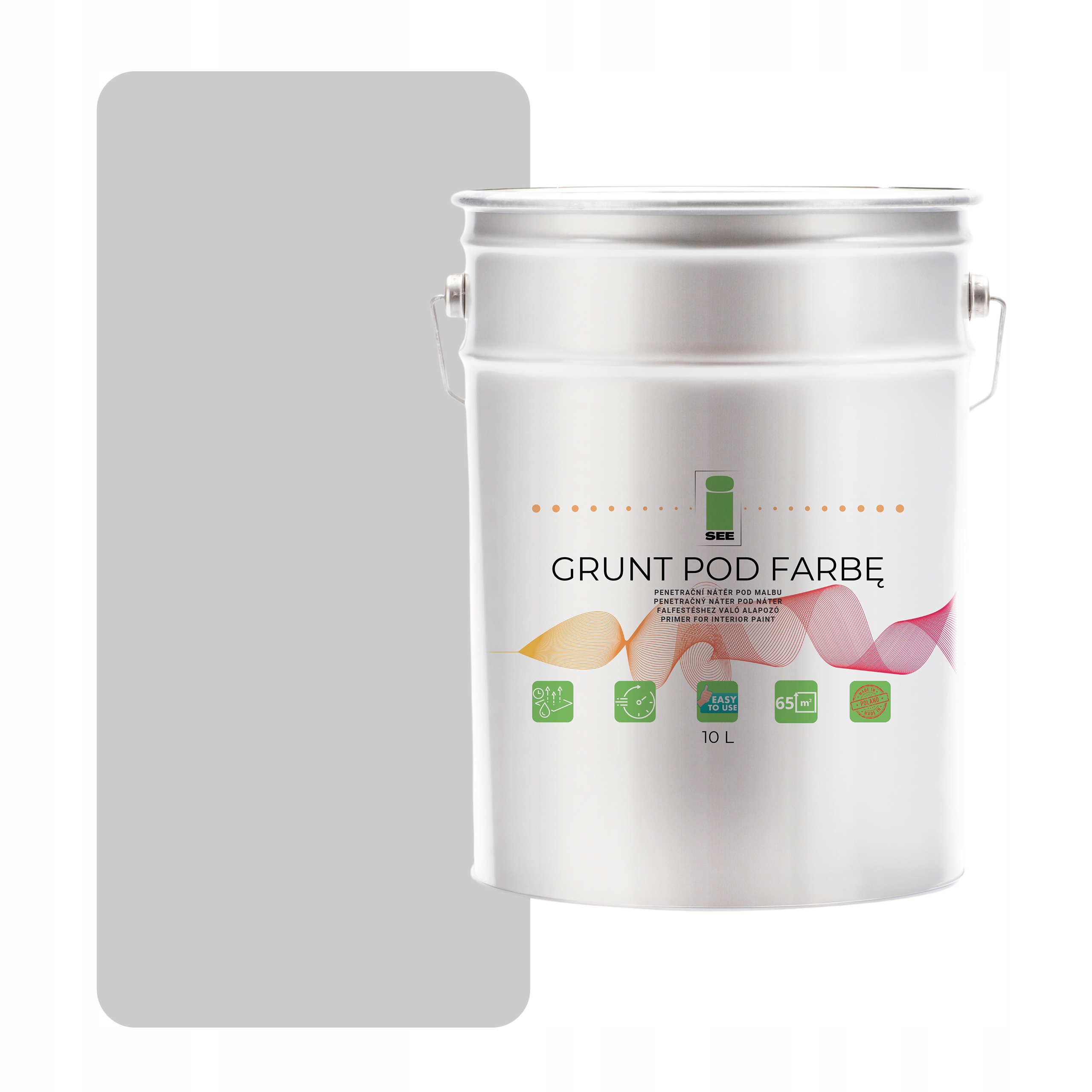 Podkladová Barva Silikonová Fasádní Šedá Stříbrná, Odstín Šedý 10 L