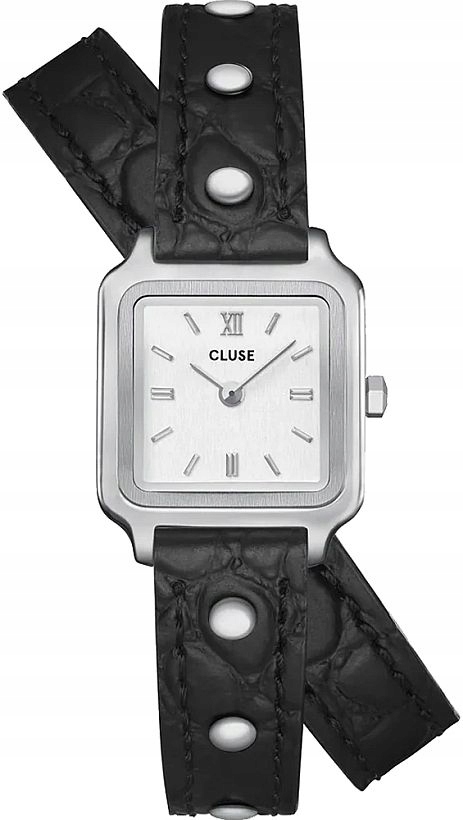 Elegantní Dámské Hodinky Cluse CW15508 Malý Čtvercový Dvojitý Řemínek 21 mm