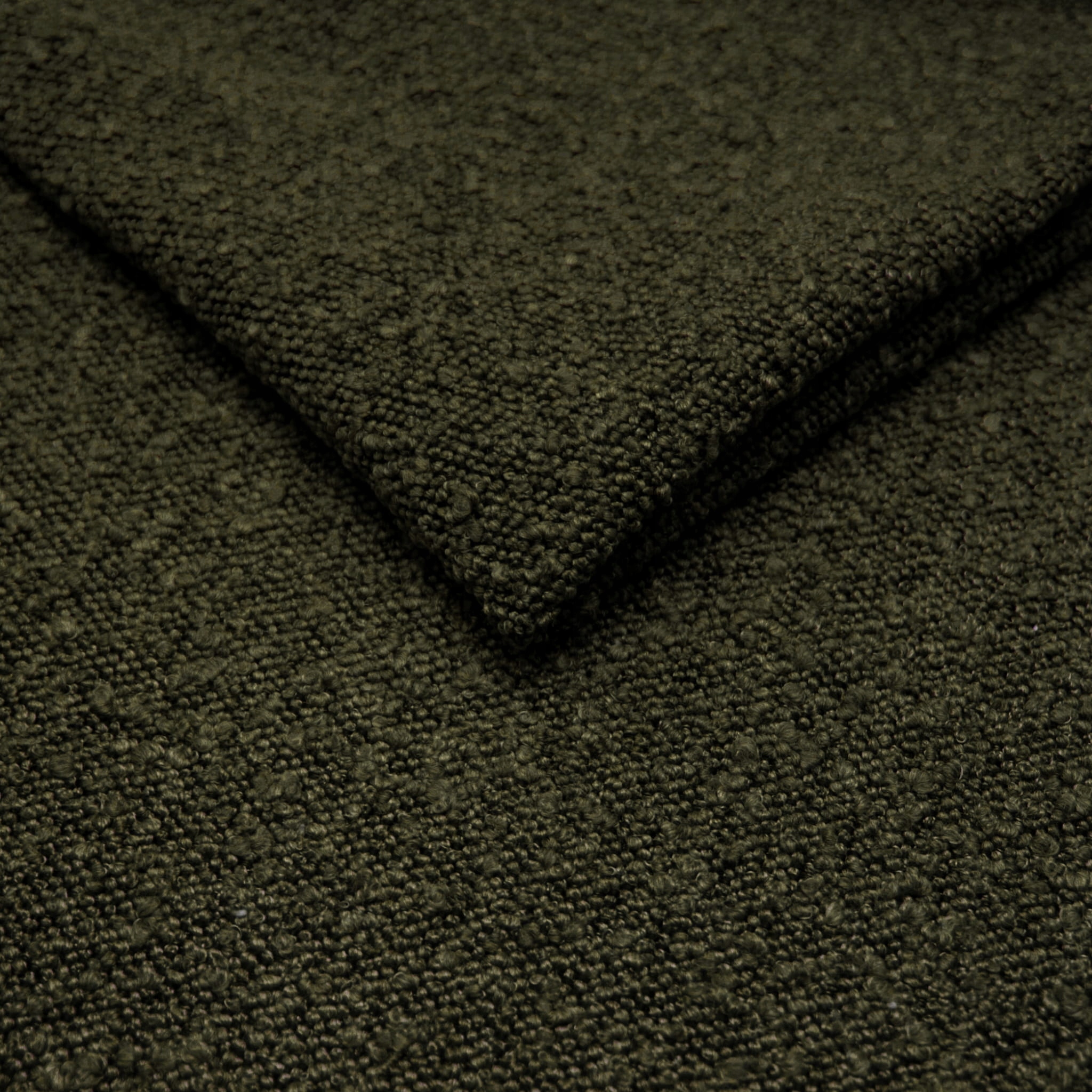 Potahová látka na nábytek nejsilnější bukla Pecora olive green (bouclé