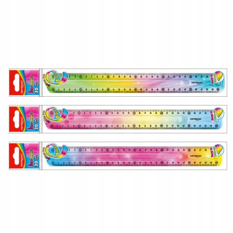 LINIJKA, KEYROAD, 30CM, ELASTYCZNA,