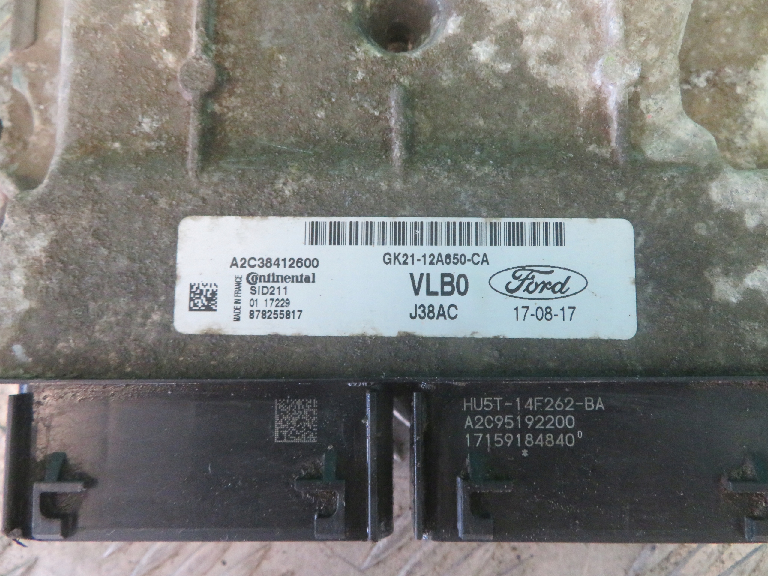 computer control unit of the engine FORD TRANSIT CUSTOM 2.0 17R GK21-12A650-CA