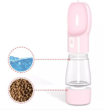 

Przenośna butelka, poidło, bidon z miską dla psa