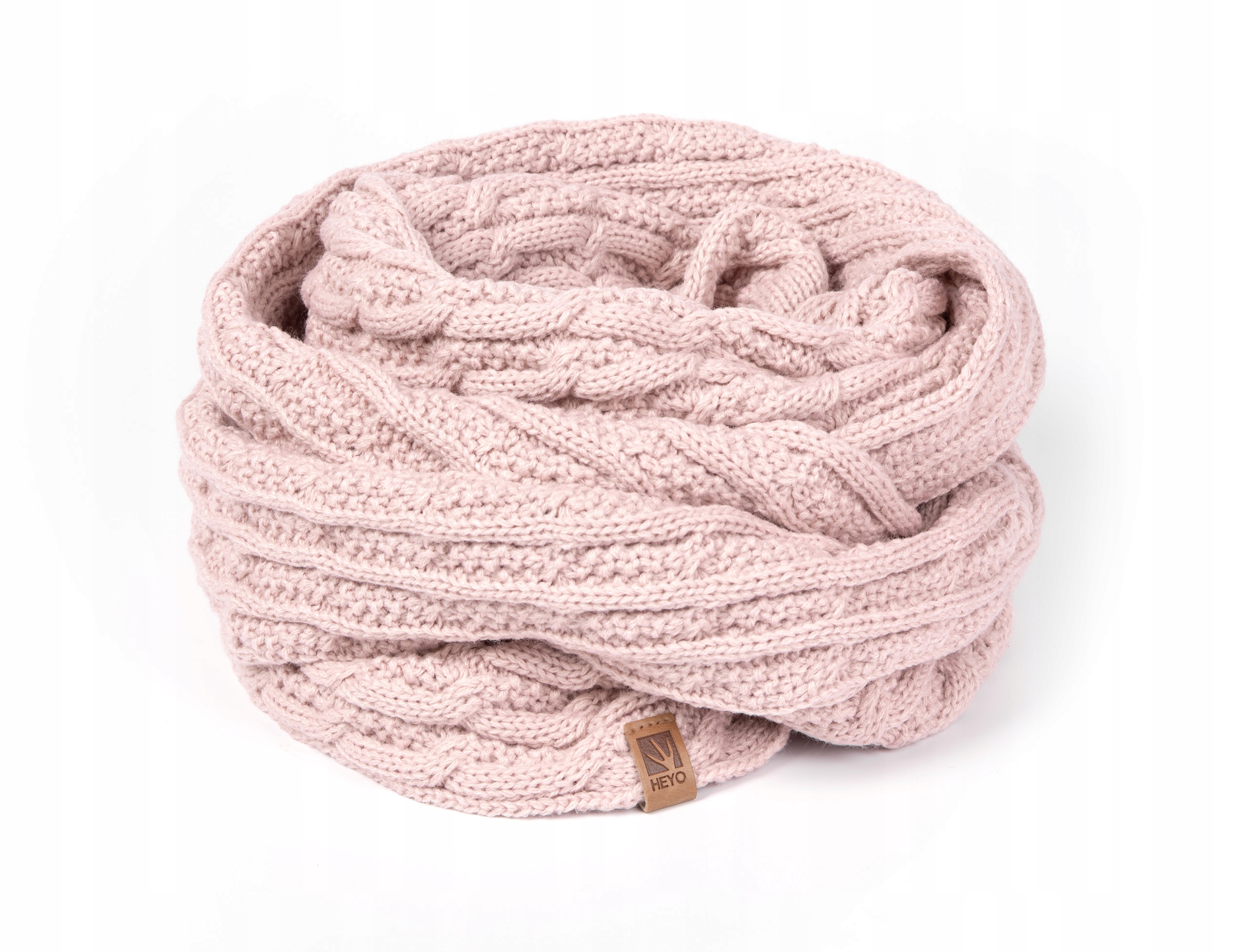 CZAPKA DAMSKA ZIMOWA Z POMPONEM KOMIN RĘKAWICZKI Wzór dominujący bez wzoru