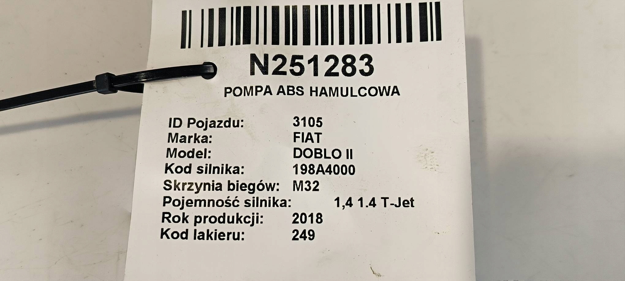 pump ABS brake 10.0212-1128.4 FIAT DOBLO II