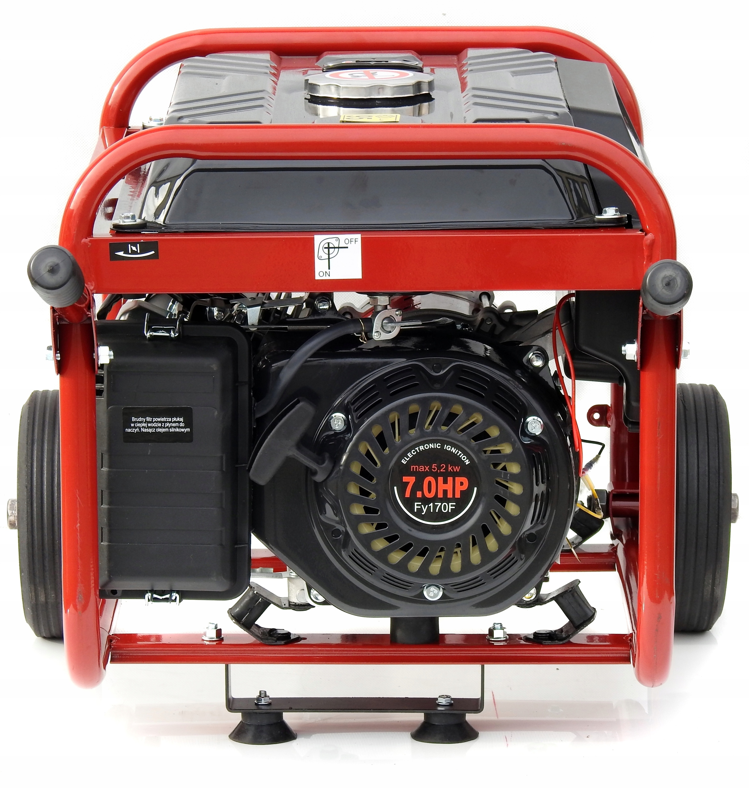 PROFESJONALNY AGREGAT PRĄDOTWÓRCZY 5,2kW KOŁA AVR+ MIEDZIANY STOJAN KOWAL Nominalna moc prądnicy 2800 W