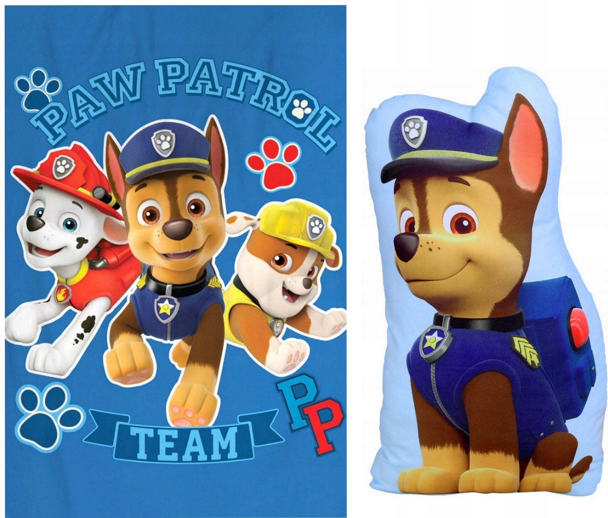 

Zestaw Prezentowy Psi Patrol Koc I Poduszka Chase