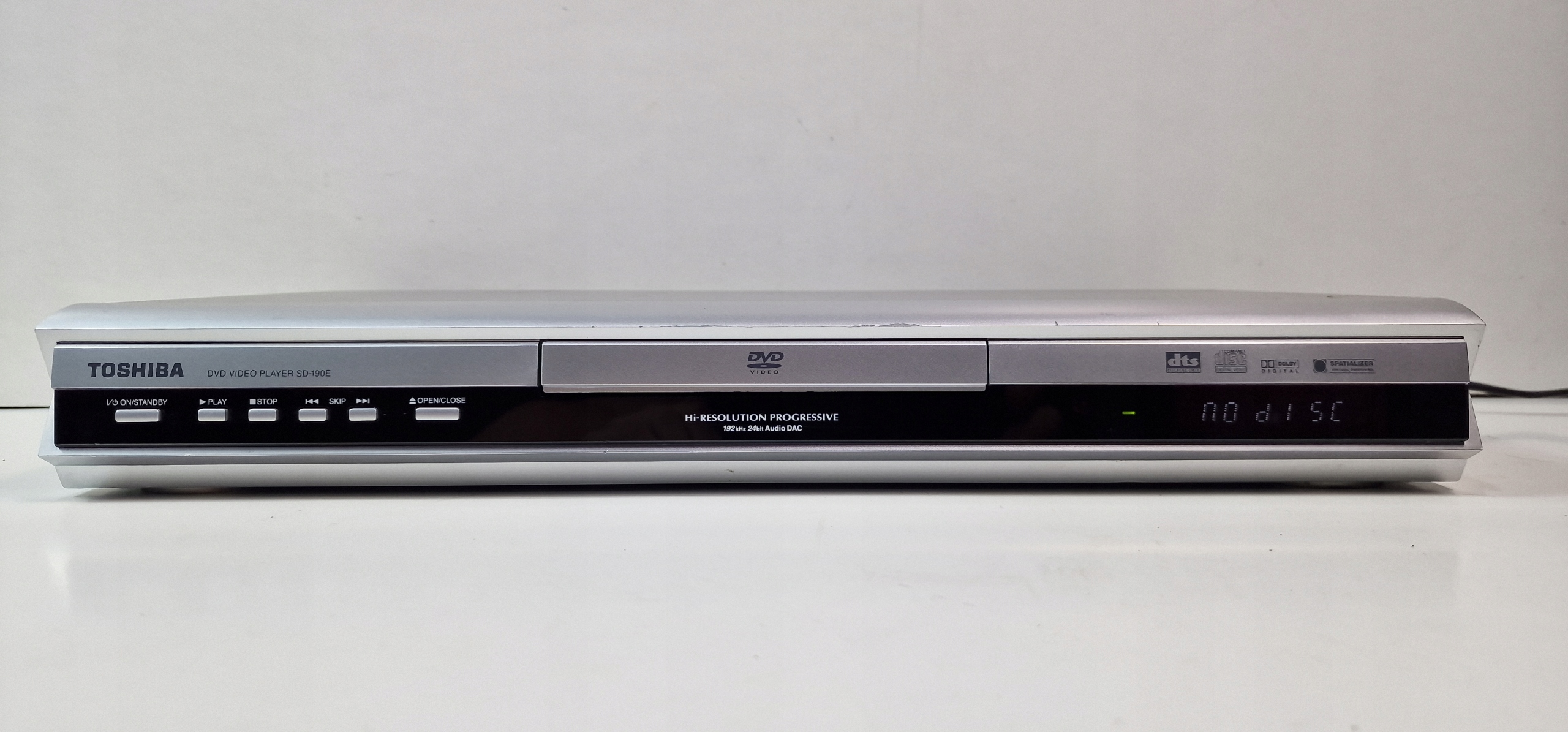 Video DVD CD odtwarzacz player TOSHIBA SD-190E SD 190 E stereo Kod producenta SD-190E