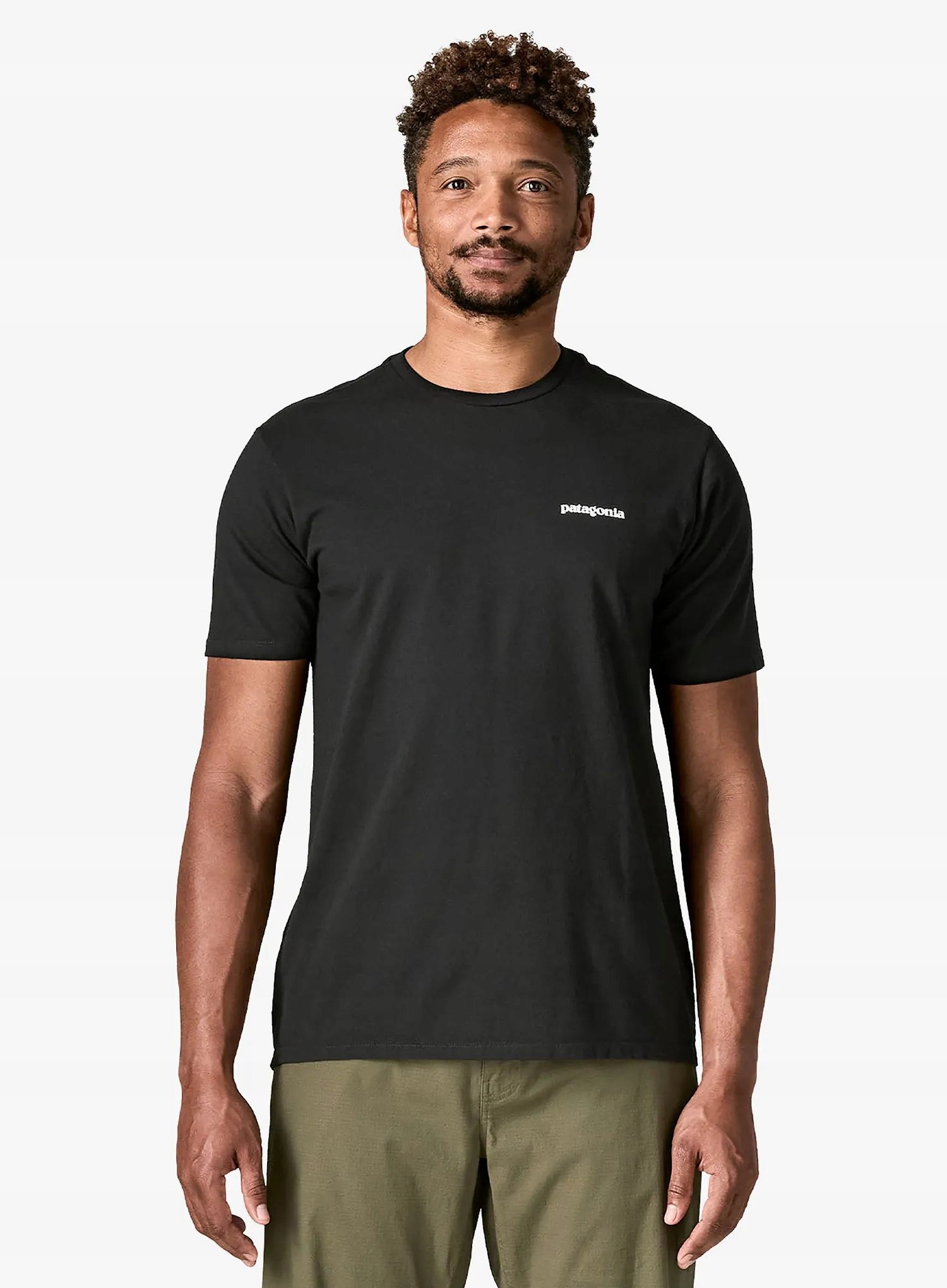 Tričko bavlněné Patagonia P-6 logo Responsibili-Tee černá L