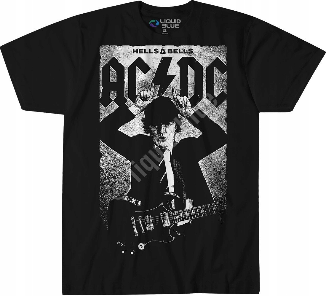 Plakát Acdc Angus Liquid Blue L
