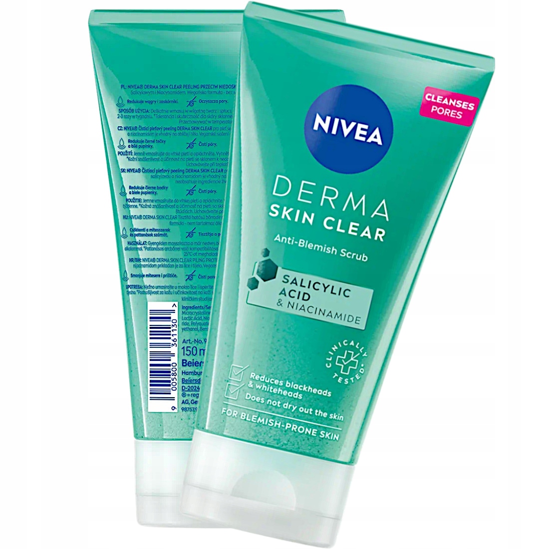NIVEA PEELING DO TWARZY I CIAŁA DERMA OCZYSZCZA