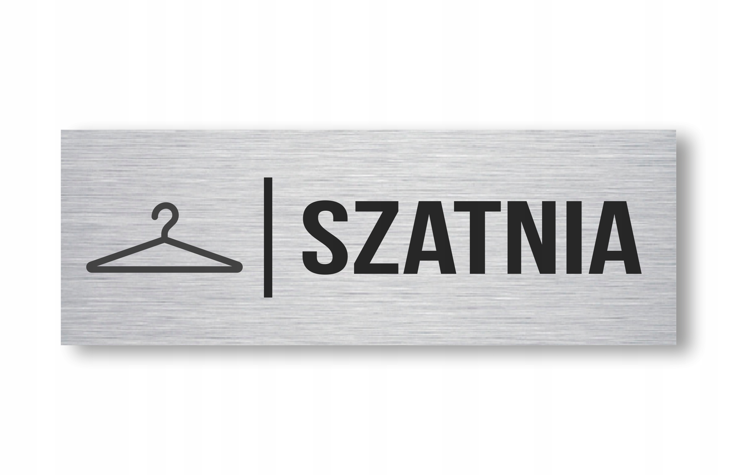 

Tabliczka Szatnia Aluminium Uv 20x7cm