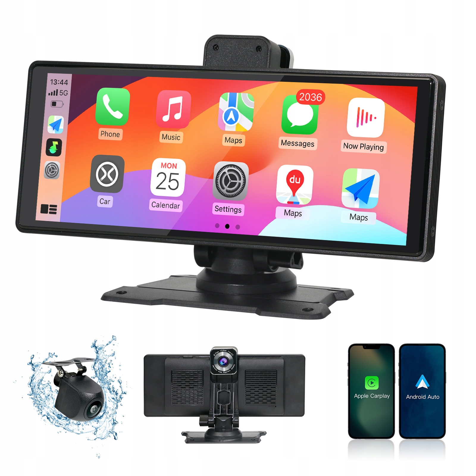 10.3 Palcová multimediálna stanica Carplay a Android Auto monitor Kamera