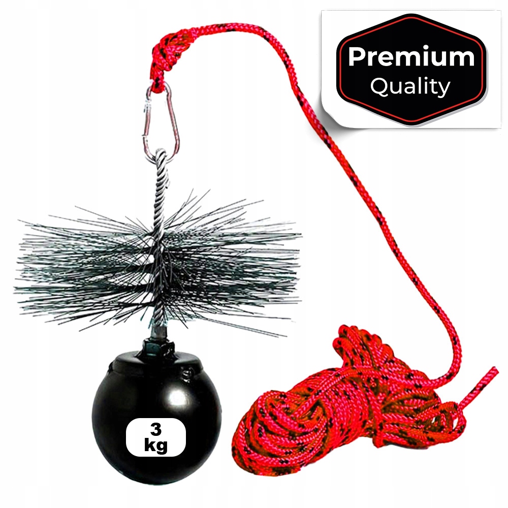 K čištění komína Komplet Kula Lina Kartáč