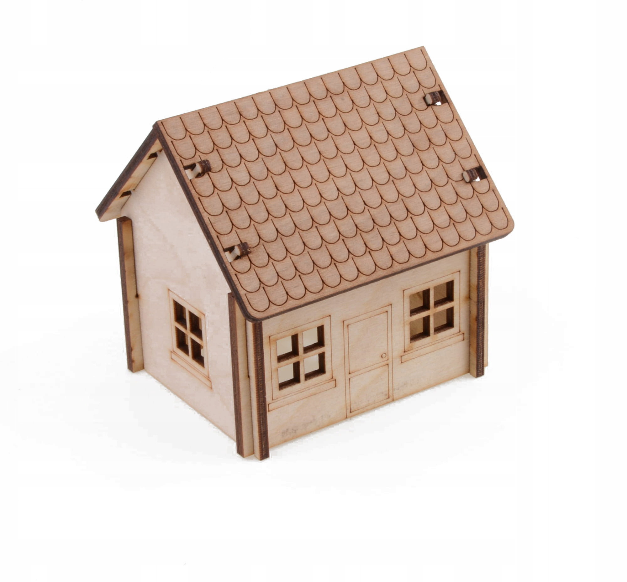 

Domek do lasu w słoiku, model ze sklejki